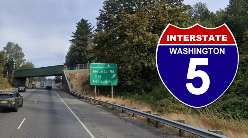 Temporary Changes, Closures, Detours on I-5 in DuPont